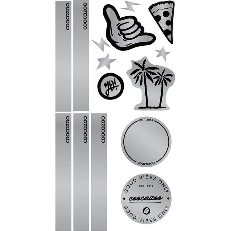 Coocazoo Reflektierendes Sticker-Set Black – Bild 1