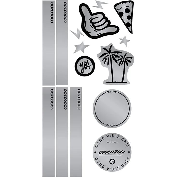 Coocazoo Reflektierendes Sticker-Set Black