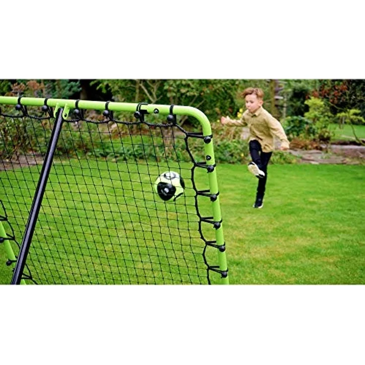 EXIT Tempo Multisport Rebounder 120x120cm - grün/schwarz Quadratisch Multi-Station Rebounder Verstellbarer Winkel Schwarz Grün – Bild 7
