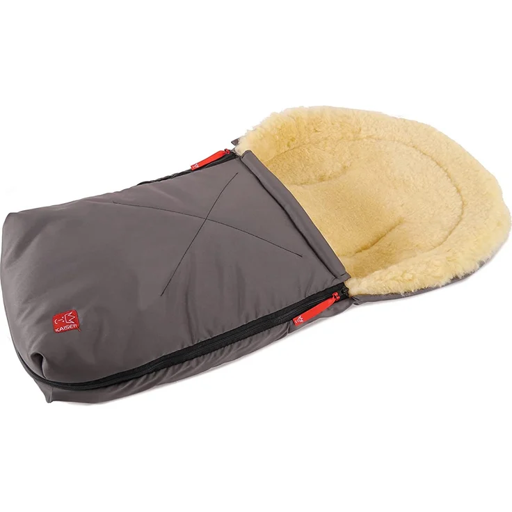 Kaiser 6534124 - Kuschelsäckchen Lammfell medizin, Farbe: anthrazit – Bild 2