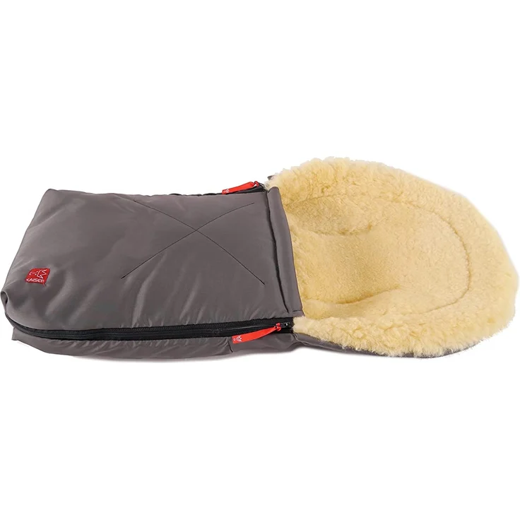 Kaiser 6534124 - Kuschelsäckchen Lammfell medizin, Farbe: anthrazit – Bild 3