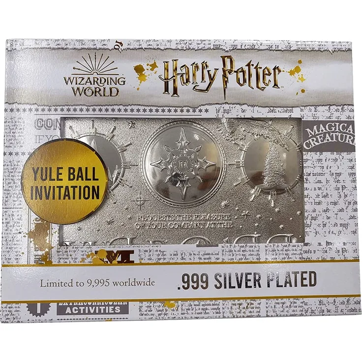 Harry Potter Replik Yule Ball Ticket Limited Edition (versilbert)