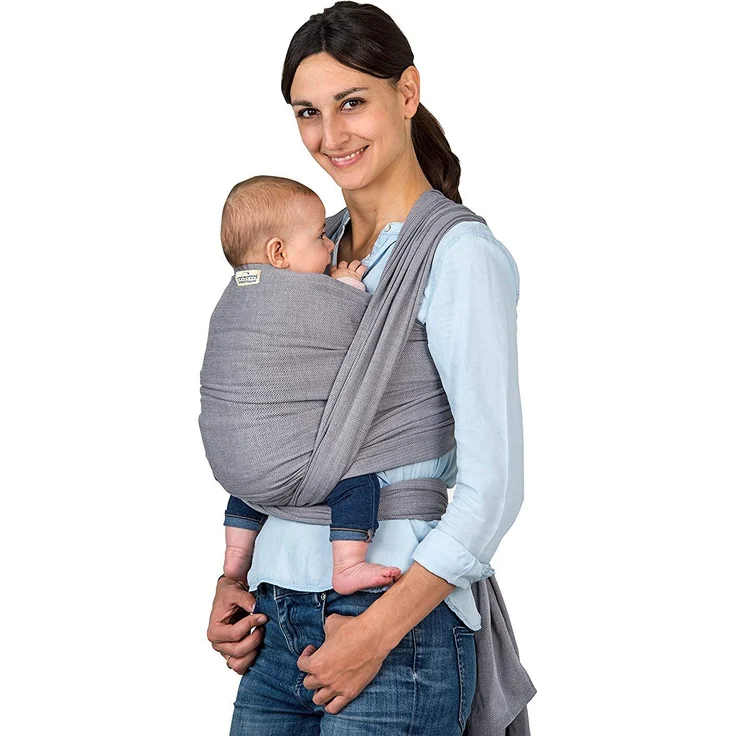 AMAZONAS Babytragetuch Carry Sling Grey - 450 cm 0-3 Jahre bis 15 kg in Grau – Bild 1
