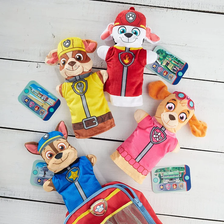 Melissa & Doug PAW Patrol Handpuppen (4 Handpuppen, 4 Karten) 33269 Mehrfarbig – Bild 2