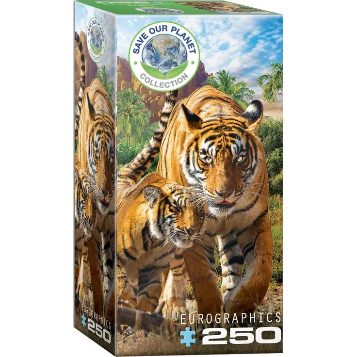 EuroGraphics 8251-5559 Rettet den Planeten Wildlife Collection Tiger 250 Teile Puzzle