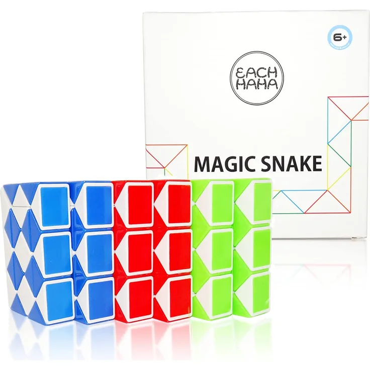 EACHHAHA Mitgebsel Kindergeburtstag 10 Jahre-6 Stück Mini Magische Schlange-Magic Snakes-Weihnachts Geschenke für Kinder-Geschicklichkeitsspiel zur Verbesserung der Kreativität von Kindern