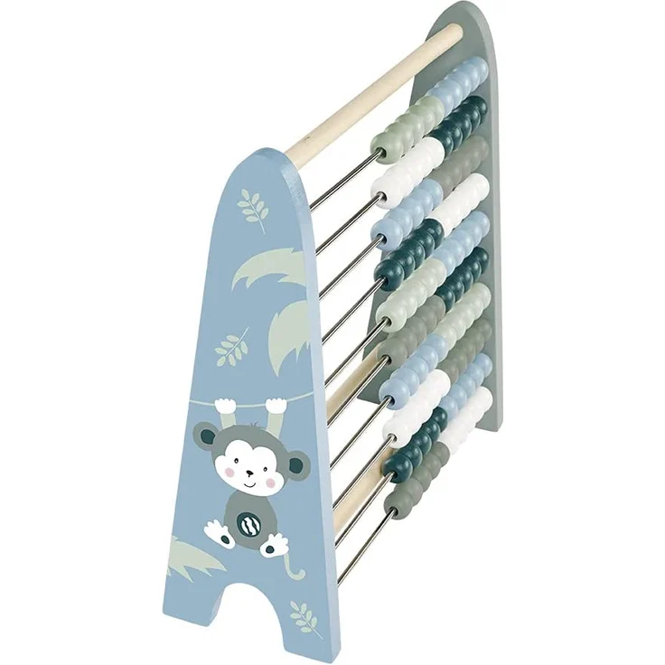 Eichhorn - Holz Zählrahmen mit 100 Holzkugeln, in 4 verschiedenen Farben, 8,5x24x23 cm groß, aus Birkenholz, ab 1 Jahr - Preisvergleich – Bild 4