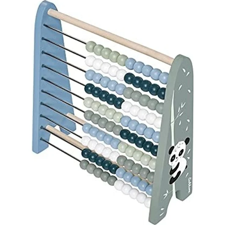 Eichhorn - Holz Zählrahmen mit 100 Holzkugeln, in 4 verschiedenen Farben, 8,5x24x23 cm groß, aus Birkenholz, ab 1 Jahr - Preisvergleich – Bild 2