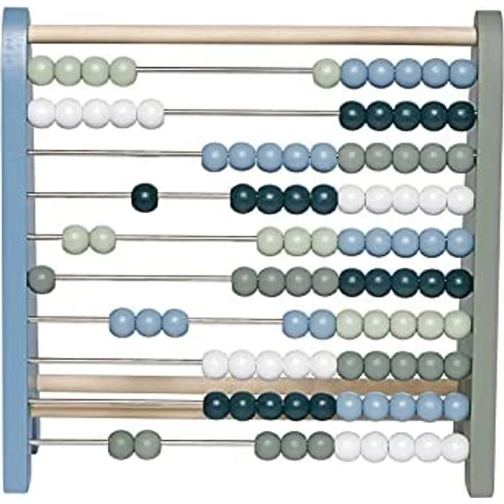 Eichhorn - Holz Zählrahmen mit 100 Holzkugeln, in 4 verschiedenen Farben, 8,5x24x23 cm groß, aus Birkenholz, ab 1 Jahr - Preisvergleich – Bild 5