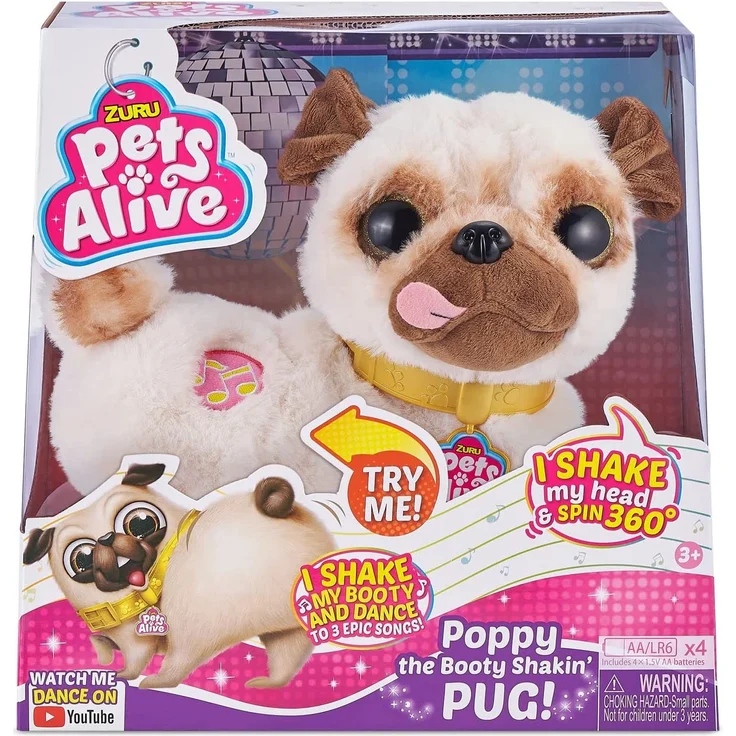 Pets Alive Poppy der Popo wackelnde Mops – Bild 1