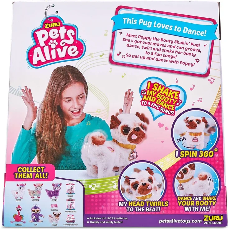 Pets Alive Poppy der Popo wackelnde Mops – Bild 3