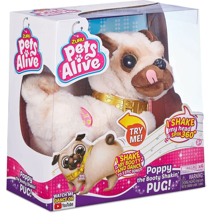 Pets Alive Poppy der Popo wackelnde Mops – Bild 2