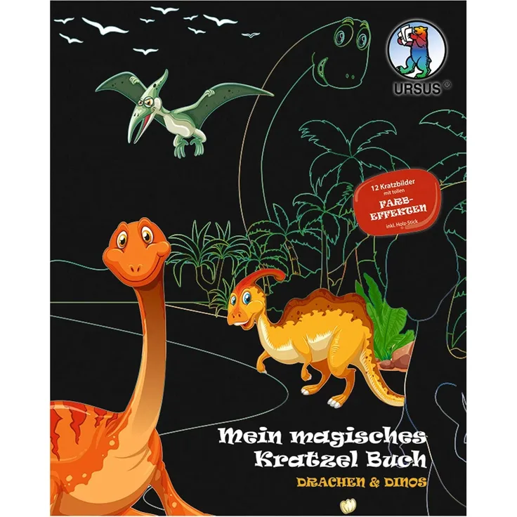Mein magisches Kratzel Buch Drachen und Dinos