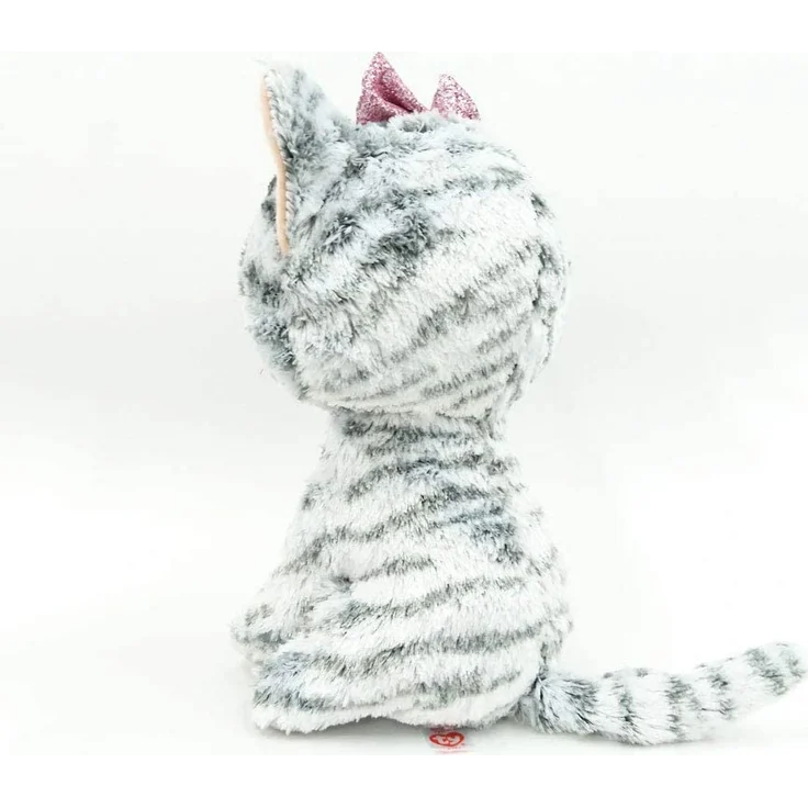 Ty Plüsch - Beanie Buddies Glubschis - Kiki, Katze grau 24cm – Bild 3