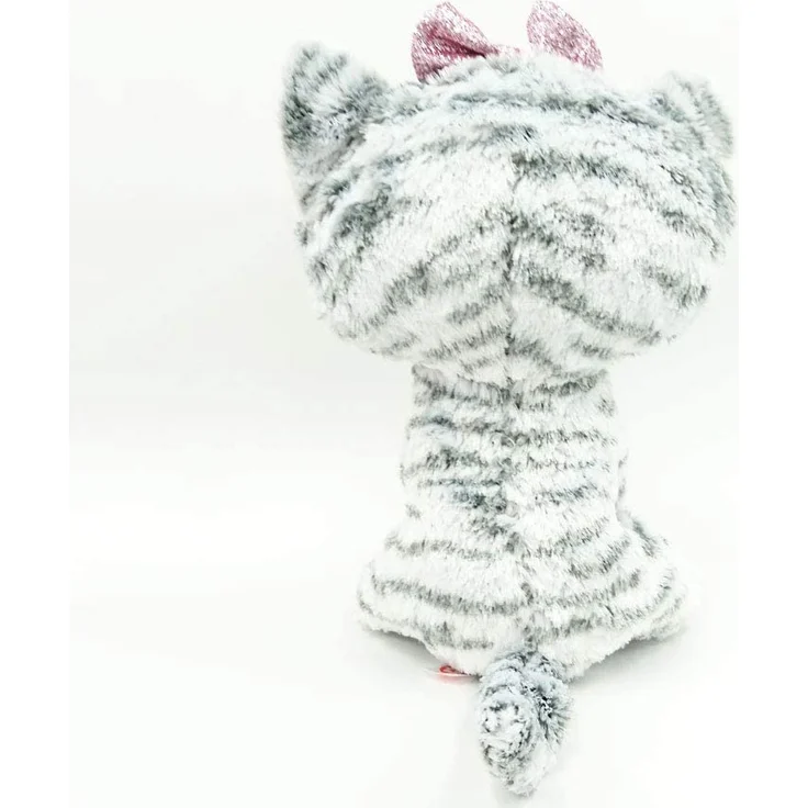 Ty Plüsch - Beanie Buddies Glubschis - Kiki, Katze grau 24cm – Bild 4