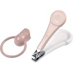 BÉABA - Nagelknipser für Babys und Kinder - Nagel-Pflege und Maniküre - Breiter und Ergonomischer Griff - Rosa