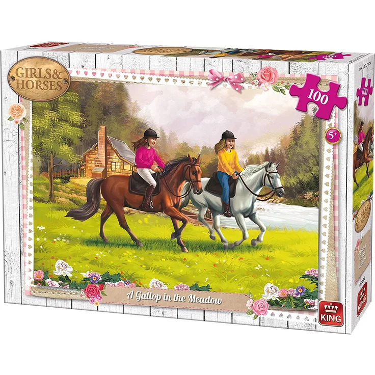 Jigsaw Gallop in der Wiese 100 Stück