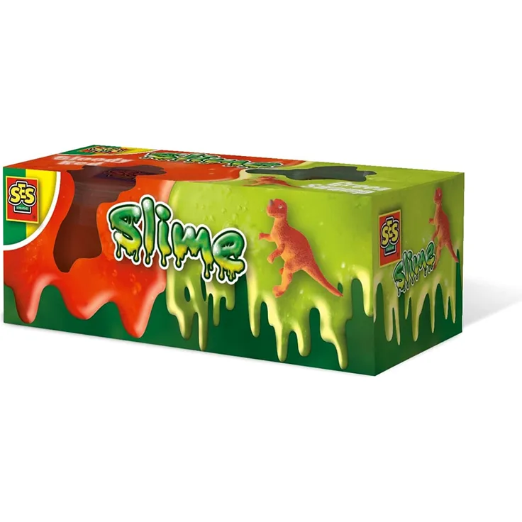 Ses Creative Galaxienschleim 2X120Gr: schleim mit Dino rot/grün 2x120gr (374714)