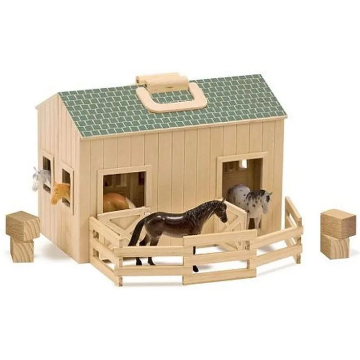 Melissa & Doug 13704 Puppenhaus zum Falten und Mitnehmen