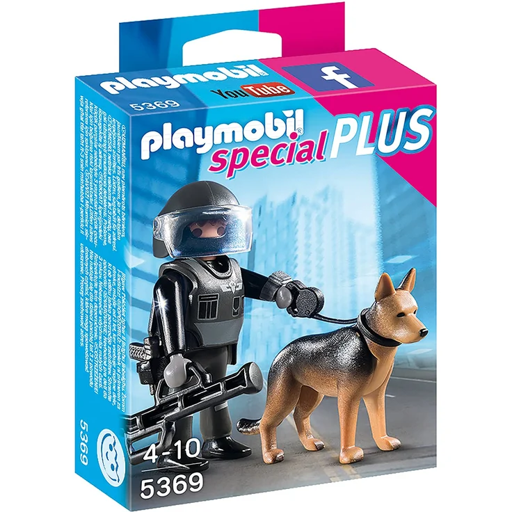 PLAYMOBIL - SEK-Polizist mit Hund 5369 – Bild 1