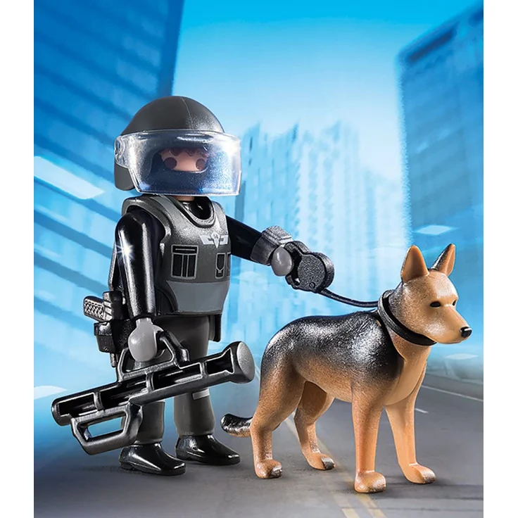 PLAYMOBIL - SEK-Polizist mit Hund 5369 – Bild 2