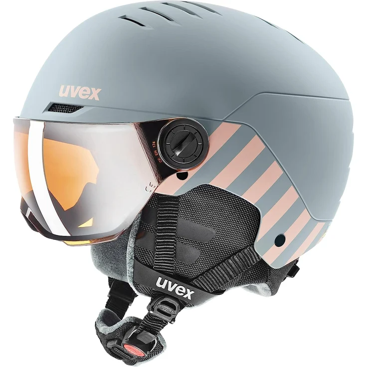Uvex Rocket jr Visor rhino - blush mat - lasergoldlite 54-58 cm – Bild 1