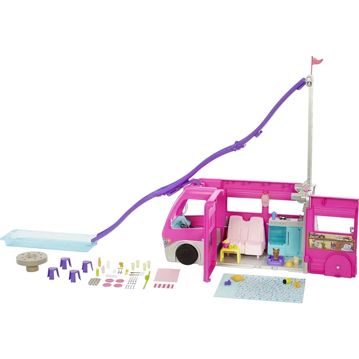 Mattel - Barbie Super Abenteuer-Camper mit Zubehör – Bild 1