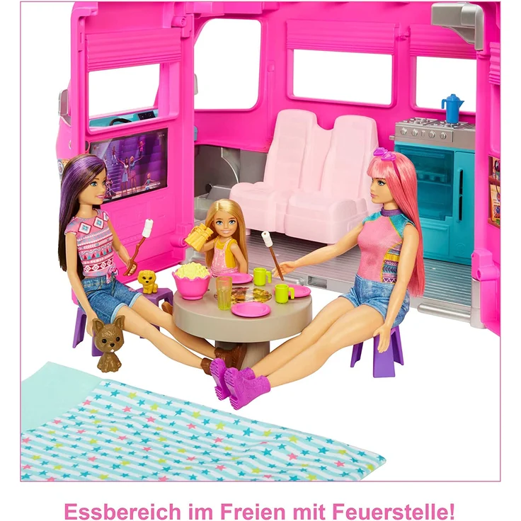 Mattel - Barbie Super Abenteuer-Camper mit Zubehör – Bild 4