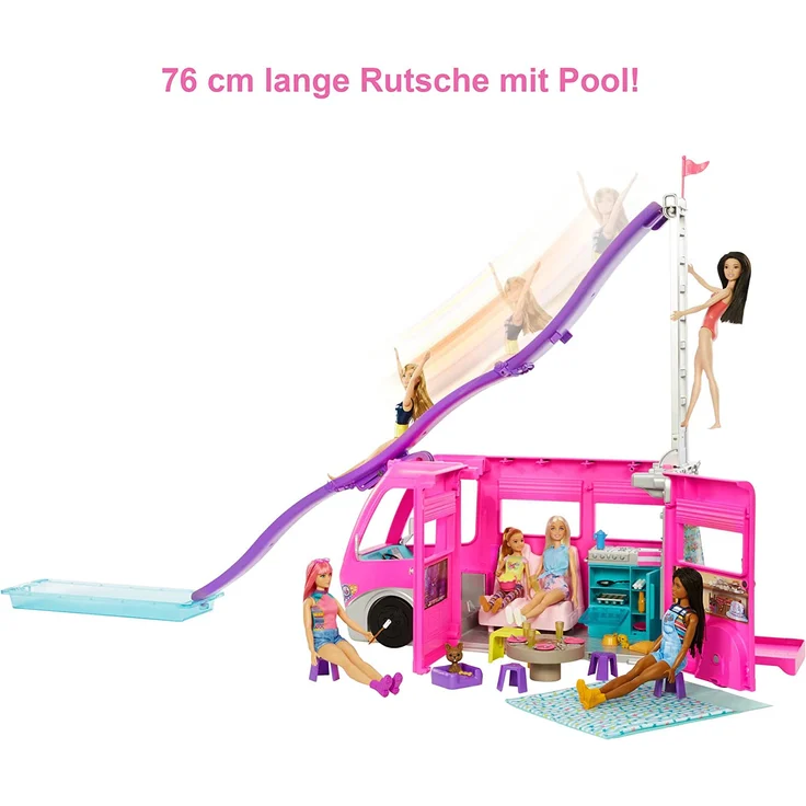 Mattel - Barbie Super Abenteuer-Camper mit Zubehör – Bild 3