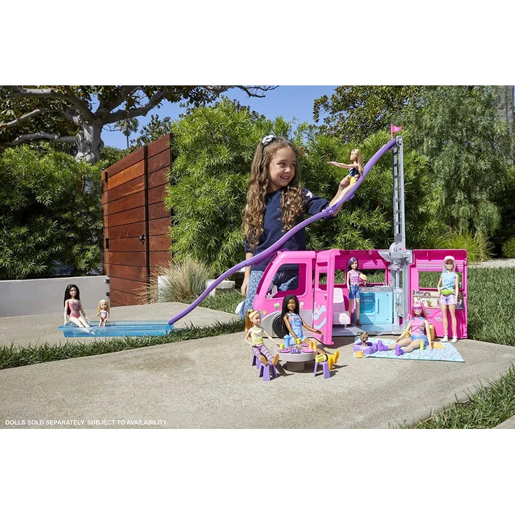 Mattel - Barbie Super Abenteuer-Camper mit Zubehör – Bild 2
