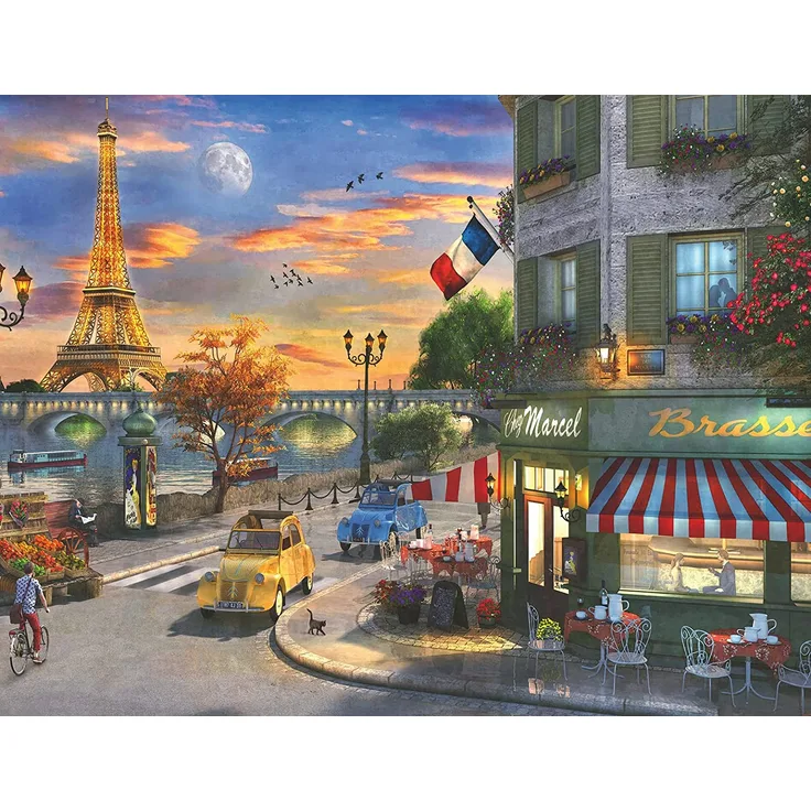 Ravensburger Puzzle 2000 Teile Romantische Abenstunde in Paris