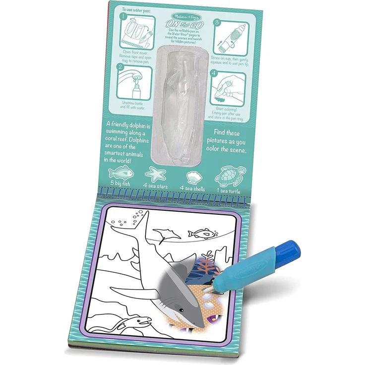Melissa & Doug 19445 WaterWowMalblock-Unterwasser, Mehrfarben – Bild 5