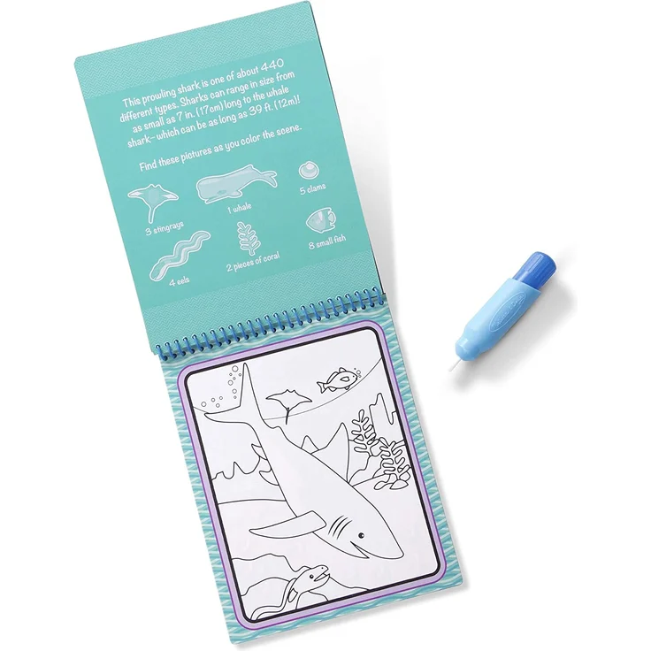 Melissa & Doug 19445 WaterWowMalblock-Unterwasser, Mehrfarben – Bild 6