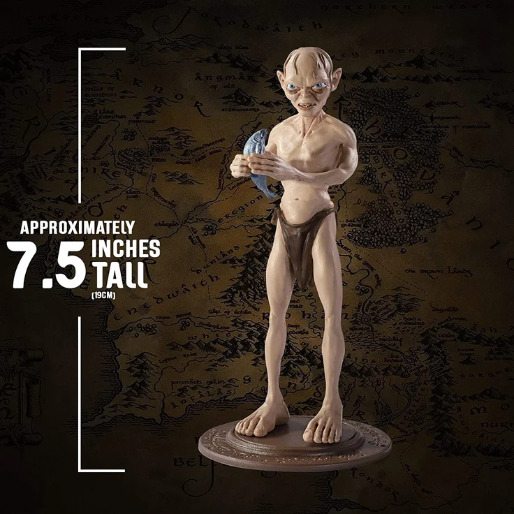 The Noble Collection Bendyfigs Gollum Officially Licensed 19cm Lord of The Rings Bendable Toy Posable Collectable Doll Figures with Stand - for Kids & Adults – Bild 4