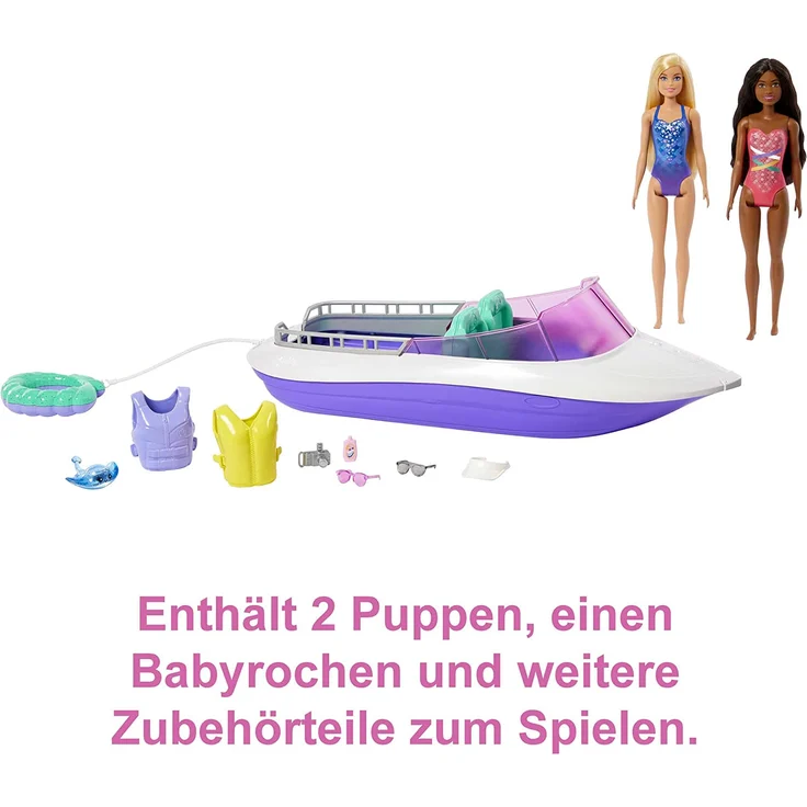 Mattel - Barbie Meerjungfrauen Power Spielset mit Puppen und Boot – Bild 4