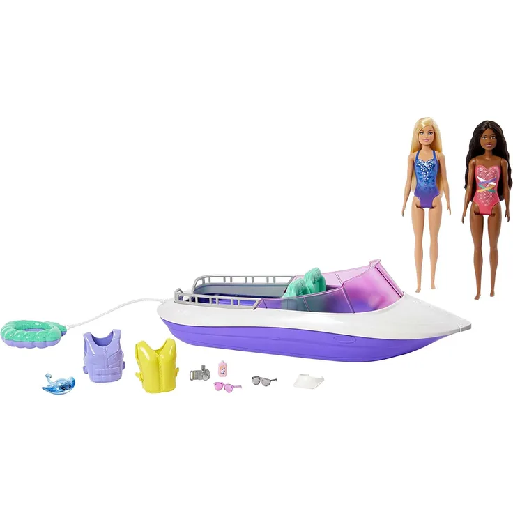 Mattel - Barbie Meerjungfrauen Power Spielset mit Puppen und Boot