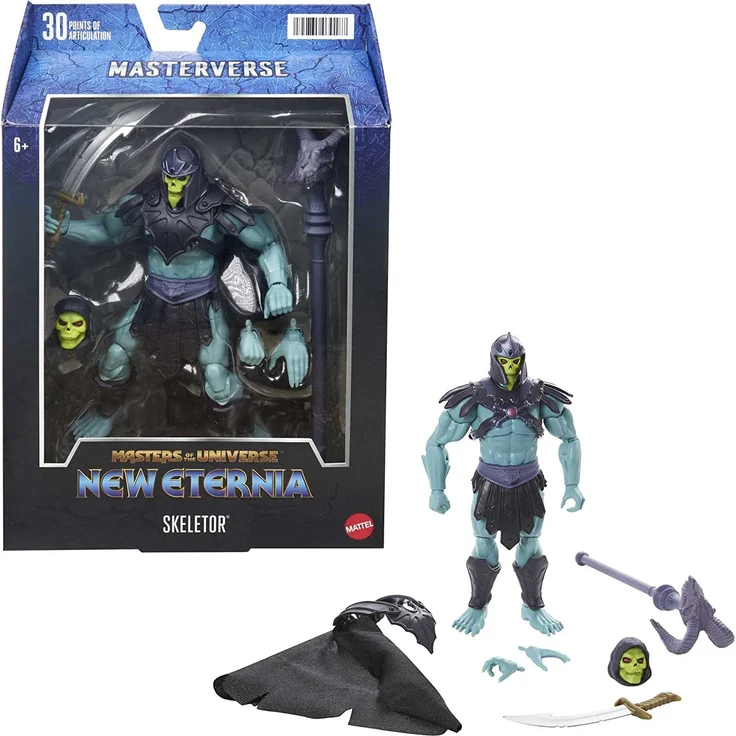 MOTU MV Barbarian Skeletor Masters of the Universe New Eternia Masterverse Actionfigur 2022 Barbarian Skeletor 18 cm – Bild 1