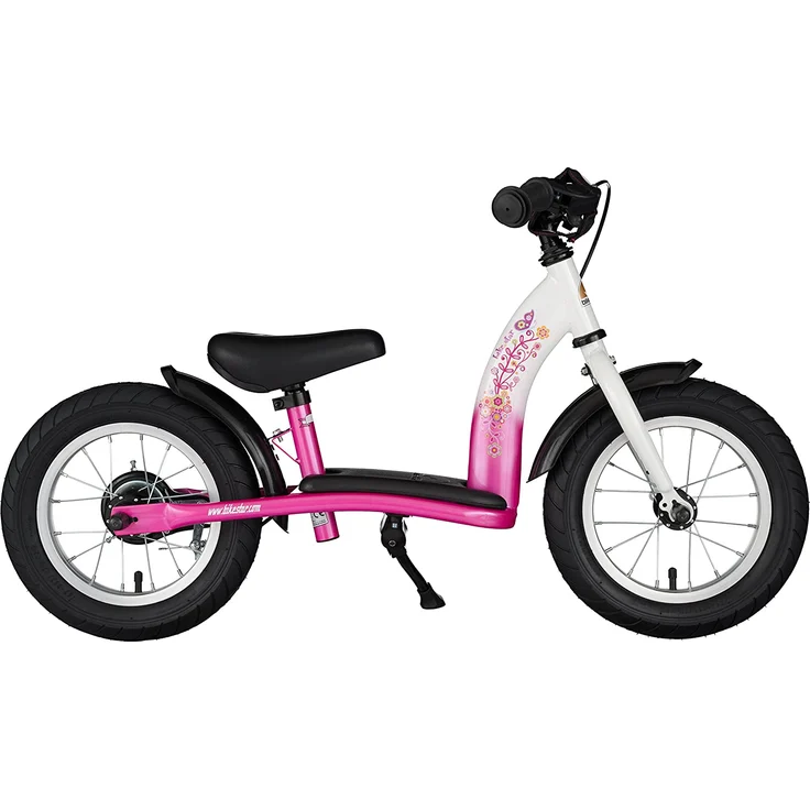 BIKESTAR Laufrad für Kinder ab 3 Jahren mit Luftreifen und Bremsen | 30,5 cm Classic Edition | Pink & Weiß – Bild 2
