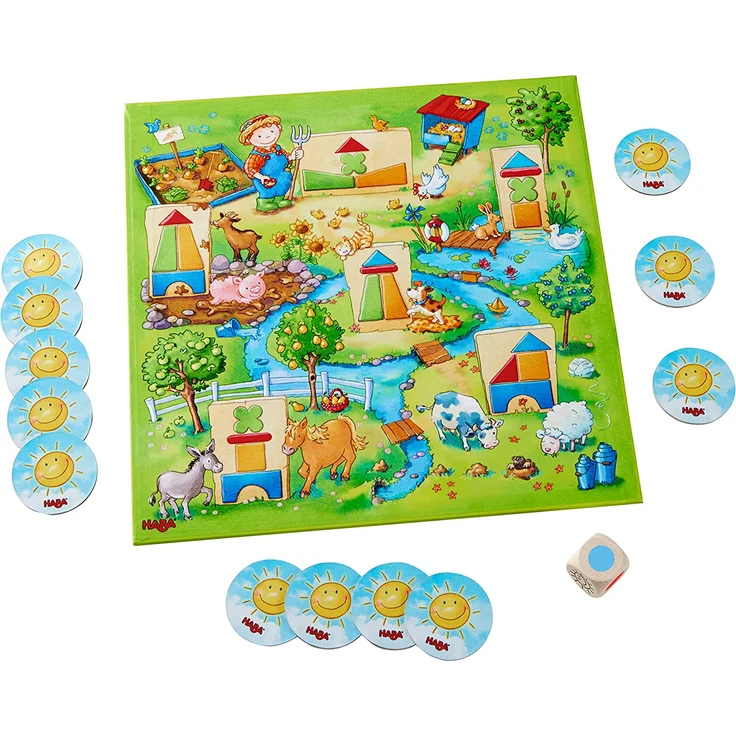 HABA 304223 - Meine ersten Spiele – Spielesammlung, 10 erste Spiele auf dem Bauernhof für 1-3 Kinder ab 2 Jahren – Bild 12