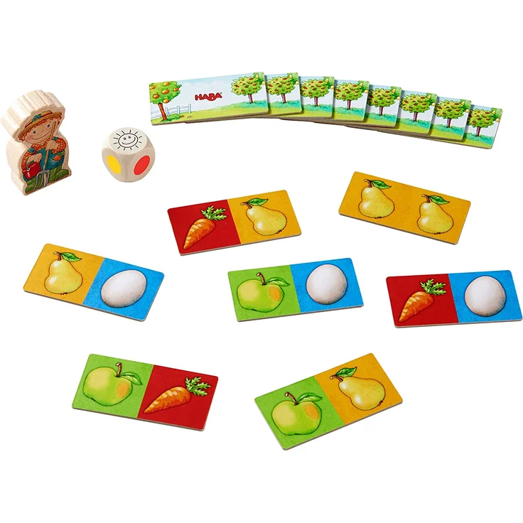 HABA 304223 - Meine ersten Spiele – Spielesammlung, 10 erste Spiele auf dem Bauernhof für 1-3 Kinder ab 2 Jahren – Bild 6