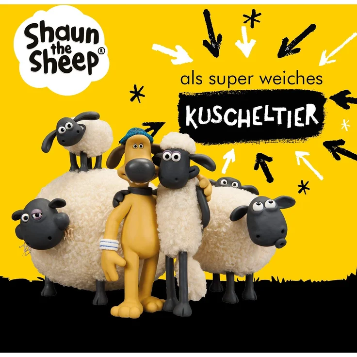 NICI Kuscheltier Shaun das Schaf 35 cm – Schaf Plüschtier für Mädchen, Jungen & Babys – Flauschiges Stofftier Schaf zum Kuscheln, Spielen und Schlafen – Gemütliches Schmusetier für jedes Alter – 45846 – Bild 2
