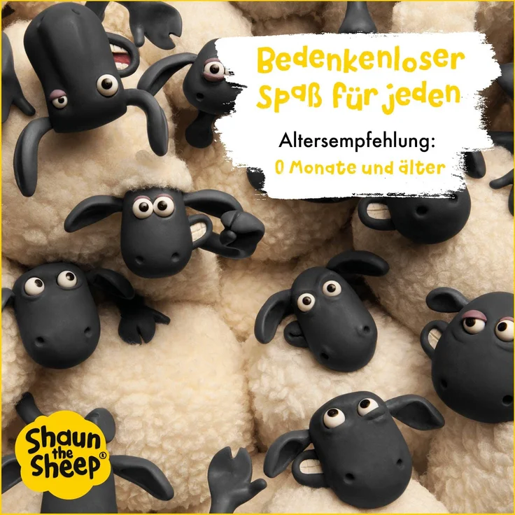 NICI Kuscheltier Shaun das Schaf 35 cm – Schaf Plüschtier für Mädchen, Jungen & Babys – Flauschiges Stofftier Schaf zum Kuscheln, Spielen und Schlafen – Gemütliches Schmusetier für jedes Alter – 45846 – Bild 5