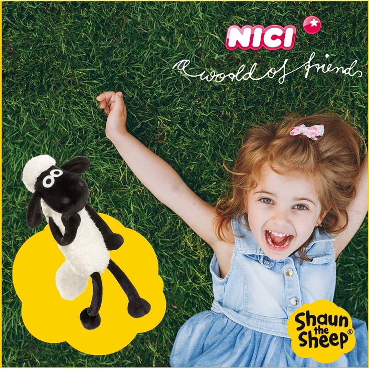NICI Kuscheltier Shaun das Schaf 35 cm – Schaf Plüschtier für Mädchen, Jungen & Babys – Flauschiges Stofftier Schaf zum Kuscheln, Spielen und Schlafen – Gemütliches Schmusetier für jedes Alter – 45846 – Bild 6
