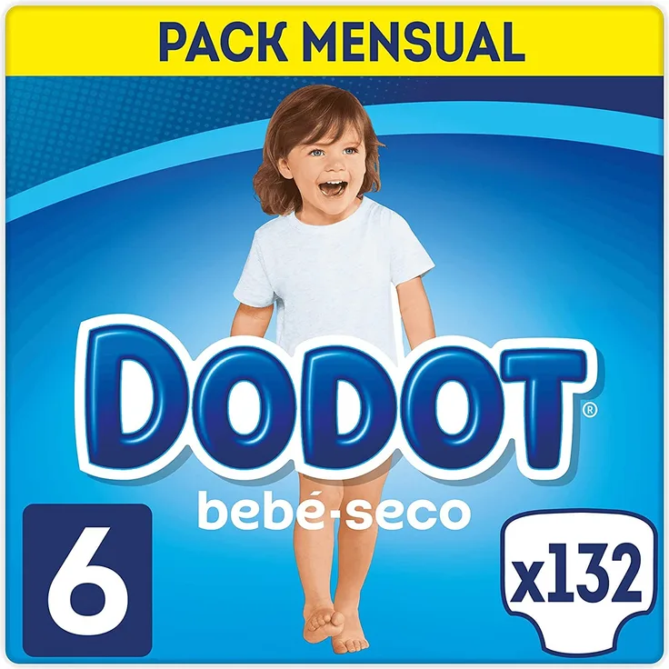 Dodot Trocken Baby Windeln Talla 6 (132 pañales)