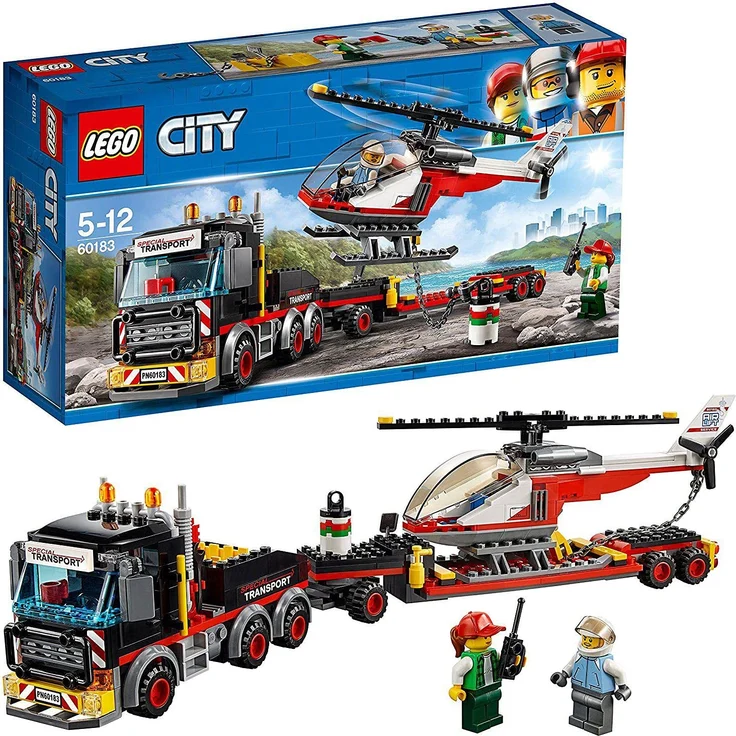 LEGO City 60183 - Starke Fahrzeuge Schwerlasttransporter, Beliebtes Kinderspielzeug – Bild 1