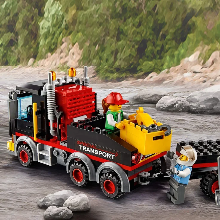 LEGO City 60183 - Starke Fahrzeuge Schwerlasttransporter, Beliebtes Kinderspielzeug – Bild 7