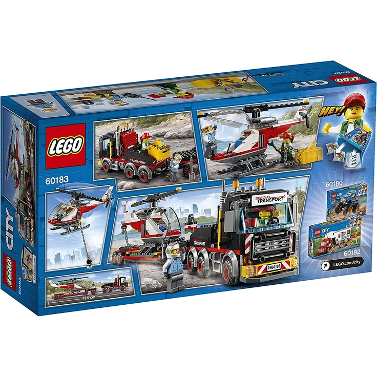 LEGO City 60183 - Starke Fahrzeuge Schwerlasttransporter, Beliebtes Kinderspielzeug – Bild 6