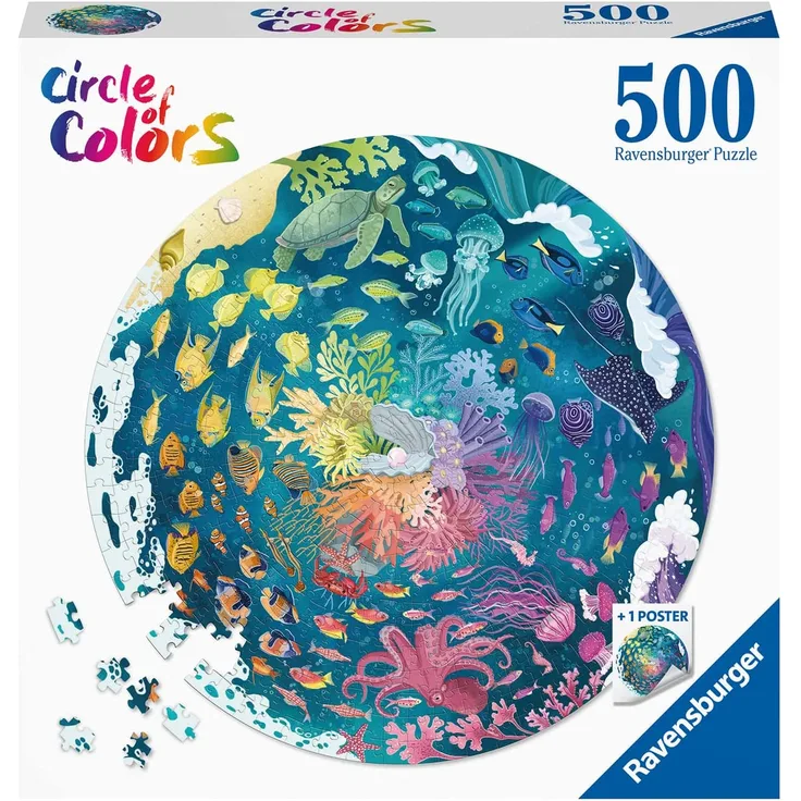 Ravensburger - Circle of Colors - Ocean & Submarine, 500 Teile