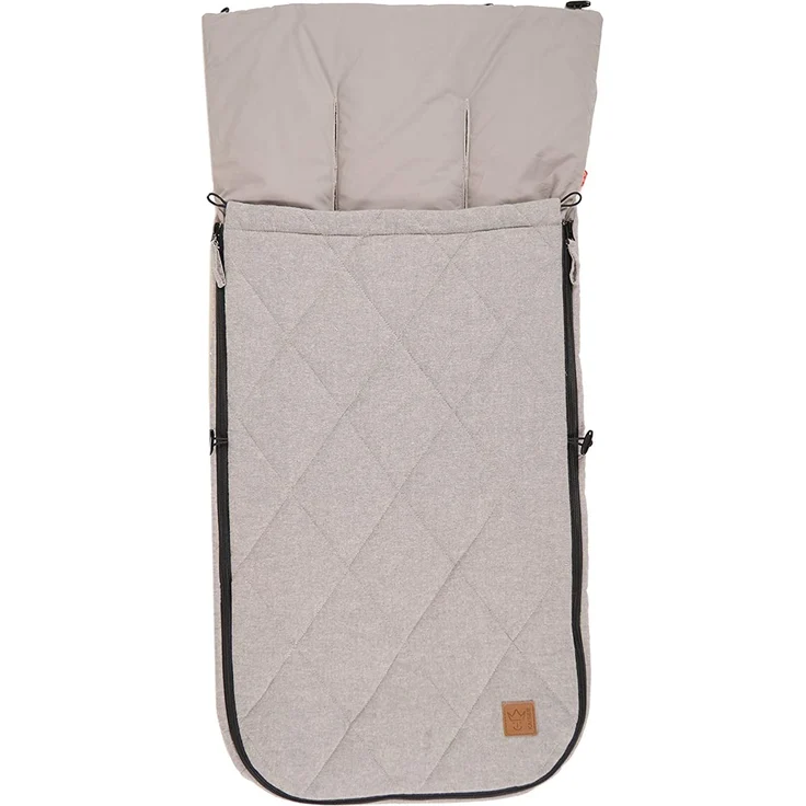 Kaiser 6574773 Sommer-Kinderwagen-Fußsack'Nikko Melange', light grey Melange, universell einsetzbar – Bild 1