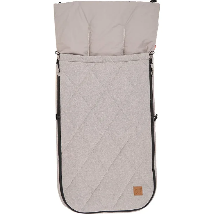 Kaiser 6574773 Sommer-Kinderwagen-Fußsack'Nikko Melange', light grey Melange, universell einsetzbar
